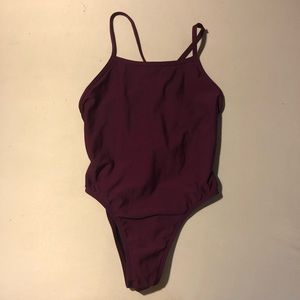 JOLYN MAROON ONESIE TIE BACK SIZE 30